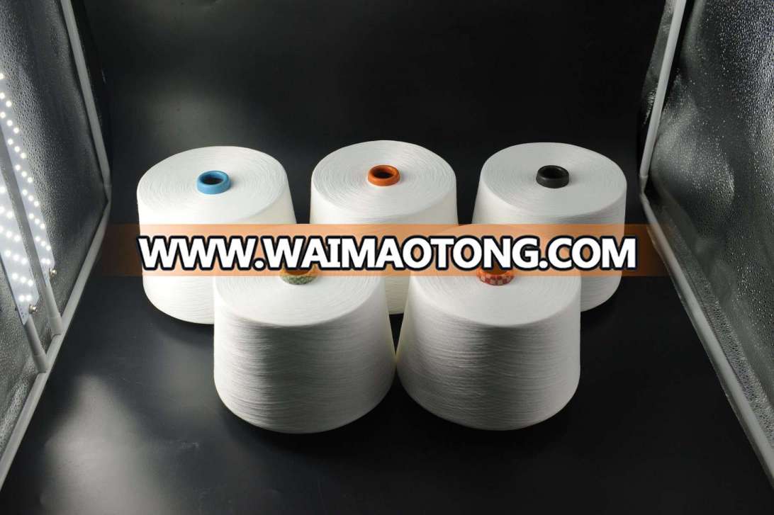 Ne 30s/1 100% Virgin Polyester Spun Yarn for Waxed Knitting